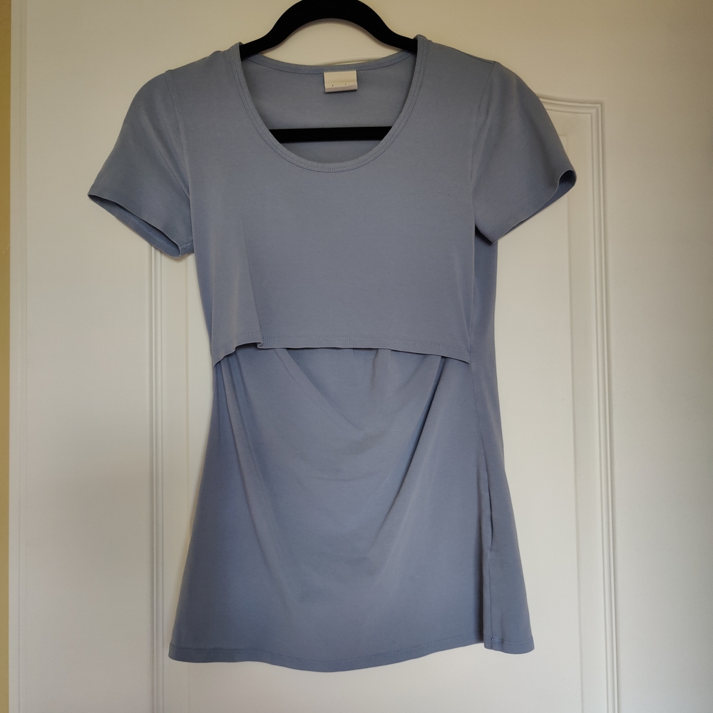 (Flawed) Boob Design Blue Nursing Top